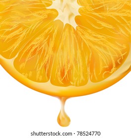 fresh juicy orange