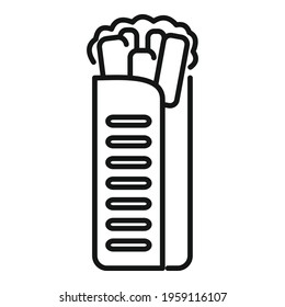 Fresh kebab icon. Outline Fresh kebab vector icon for web design isolated on white background