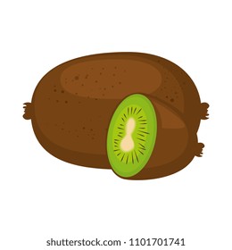 fresh kiwi fruit icon