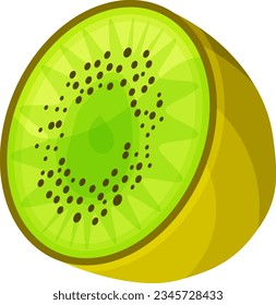 frische Kiwi-Früchte, einzelne Vektorgrafik