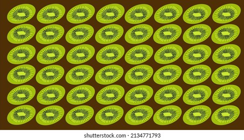 fresh kiwi fruit theme background