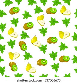 fresh kiwi and slice