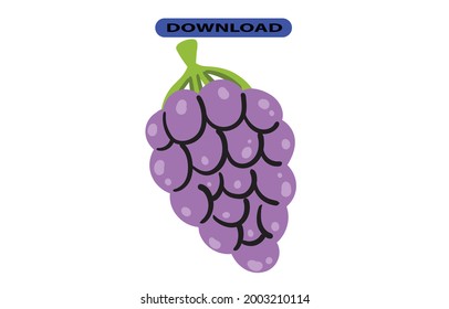 fresh and large grapes with high resolution