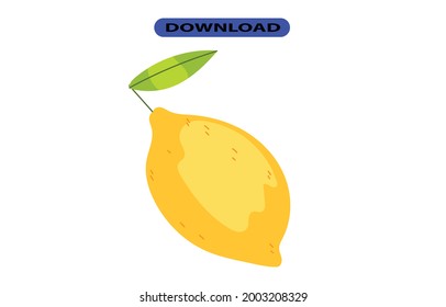 fresh and large lemon fruit with high resolution