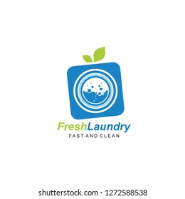 Fresh Laundry Icon Logo