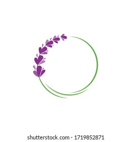Frische Lavendel-Logo, Vektorgrafik-Design