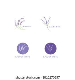 Frische Lavendel-Logo, Vektorgrafik-Design