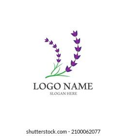 Frische Lavendel-Logo, Vektorgrafik-Design