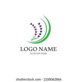 Frische Lavendel-Logo, Vektorgrafik-Design