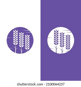 Frische Lavendel-Logo, Vektorgrafik-Design