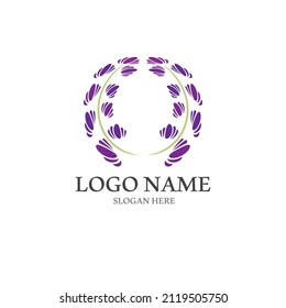 Frische Lavendel-Logo, Vektorgrafik-Design