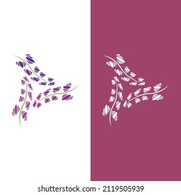 Frische Lavendel-Logo, Vektorgrafik-Design