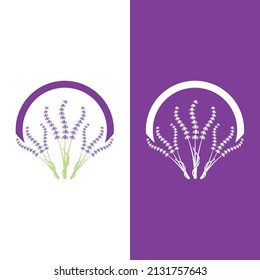 Frische Lavendel-Logo, Vektorgrafik-Design