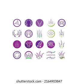 Frische Lavendel-Logo, Vektorgrafik-Design