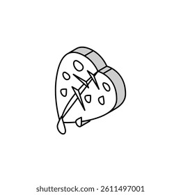 fresh leaf isometric icon vector. fresh leaf sign. isolated symbol illustration