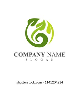 Fresh Leaf Logo Template