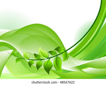 Fondo verde de hojas frescas