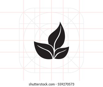 Fresh leaves icon