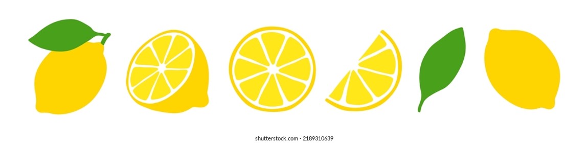 Fresh Lemon Collection - Vector Icon