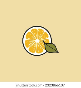 Fresh lemon fruit logo icon vector illustrations