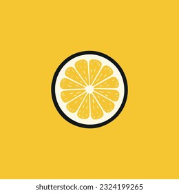 Ilustraciones vectoriales del logotipo de la fruta fresca de limón