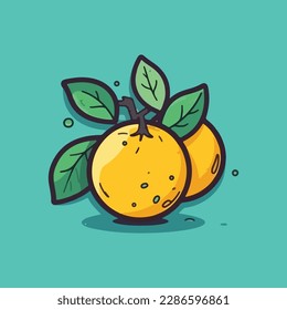 Fruta fresca de limón, ilustraciones vectoriales