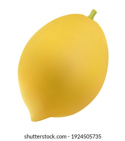 Fresh lemon fruits, 3D realistic isolated on white background. Vector graphic.