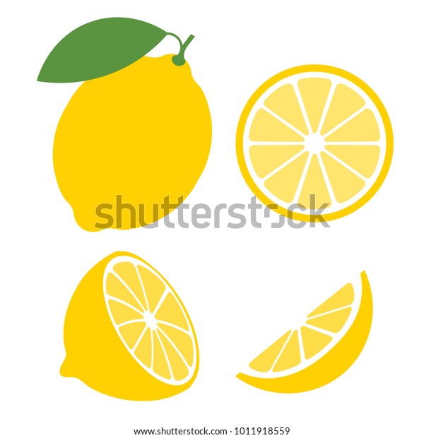 新鮮なレモンフルーツ ベクターイラストのコレクション のベクター