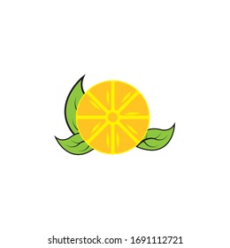 Fresh lemon fruits, Lemon icon vector illustration

