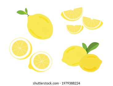 fresh lemon herb vector isolated on white background ep05