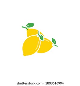 Fresh Lemon icon vector illustration design template