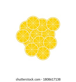 Fresh Lemon icon vector illustration design template