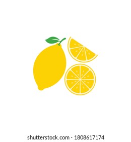 Fresh Lemon icon vector illustration design template
