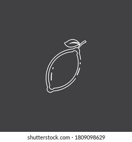 Fresh Lemon icon vector illustration design template