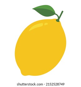 Fresh lemon icon. vector illustration on white background