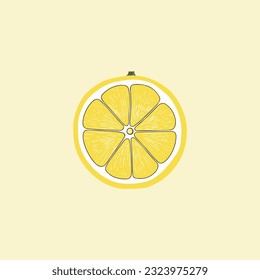 Fresh lemon icon vector illustrations