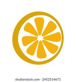 Fresh lemon icon. Vector illustrations on a white background