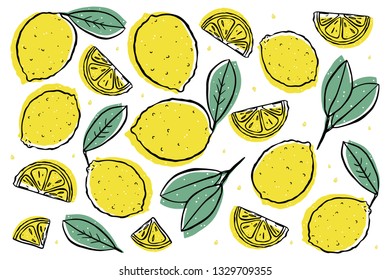 fresh lemon isolated on white