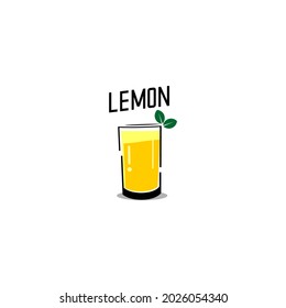 fresh lemon juice illustration vector