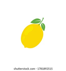 fresh lemon lime logo vector template icon