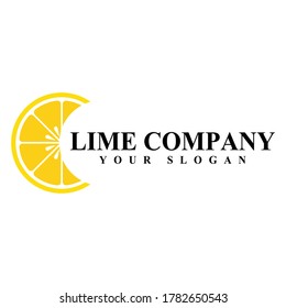 icono de la plantilla de vectores del logotipo de limón limón fresco