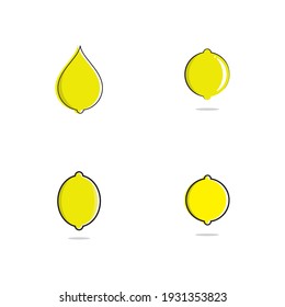 Fresh Lemon Logo, Vektordesign