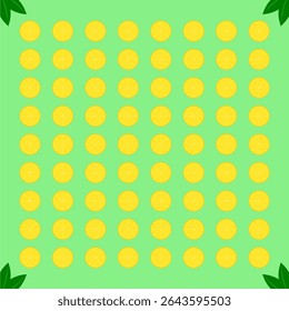 Fresh Lemon Pattern Background Vector