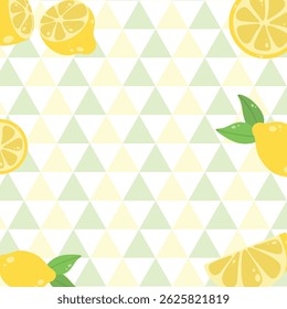 Fresh Lemon Pattern , Minimal , Cute Design