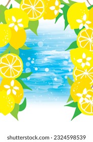 Frische Zitrone, erfrischender Hintergrund