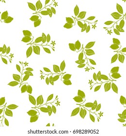 Fresh lemon seamless pattern. Vector illustration for web