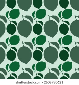 Fresh lemon Seamless Vector Pattern Design