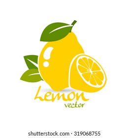 fresh lemon vector