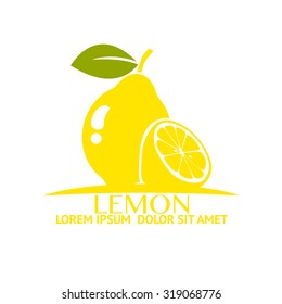 fresh lemon vector