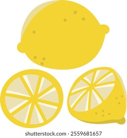 Fresh Lemon Vector Illustration Design